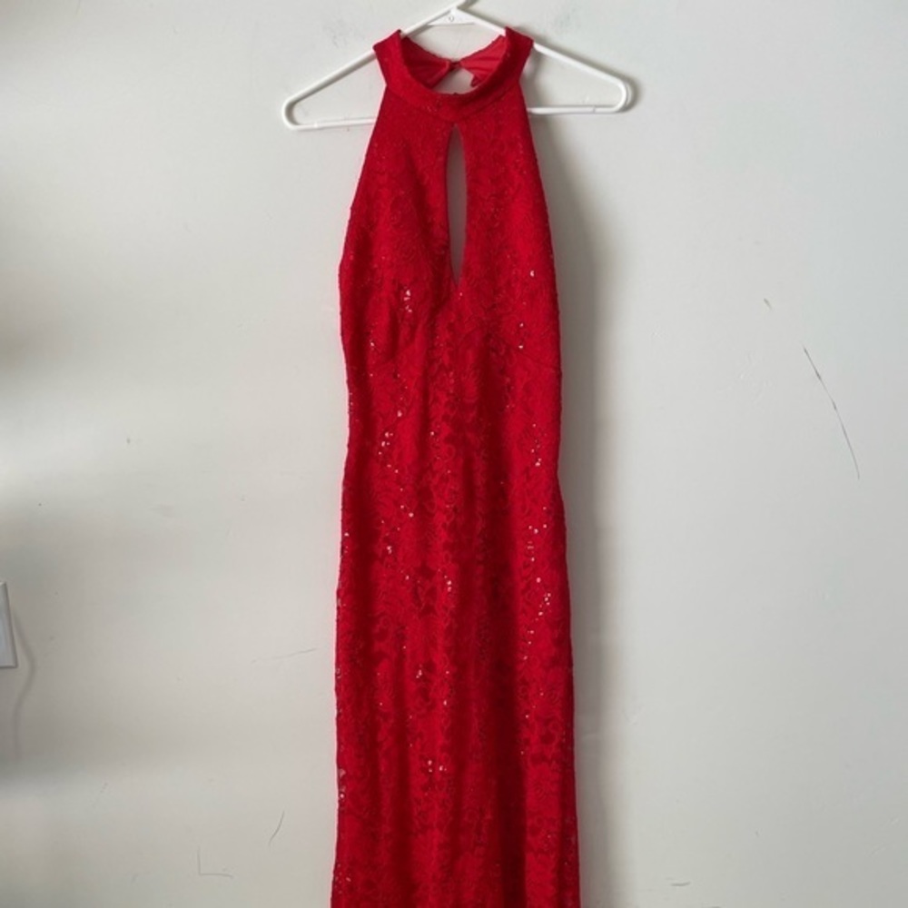 LA SCALA special occasion around neck long dress. Size M